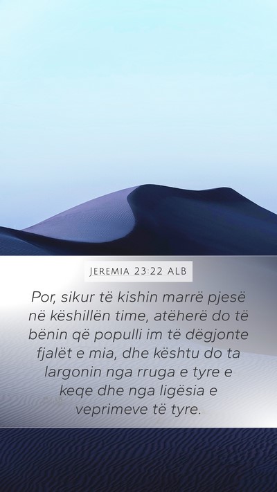 Jeremia 23:22 ALB Bible Verse Image