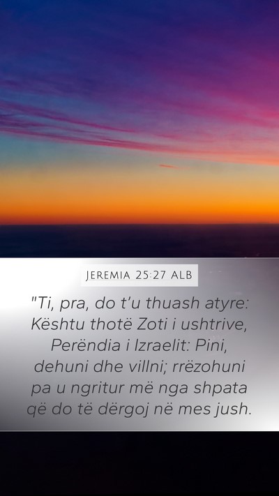 Jeremia 25:27 ALB Bible Verse Image