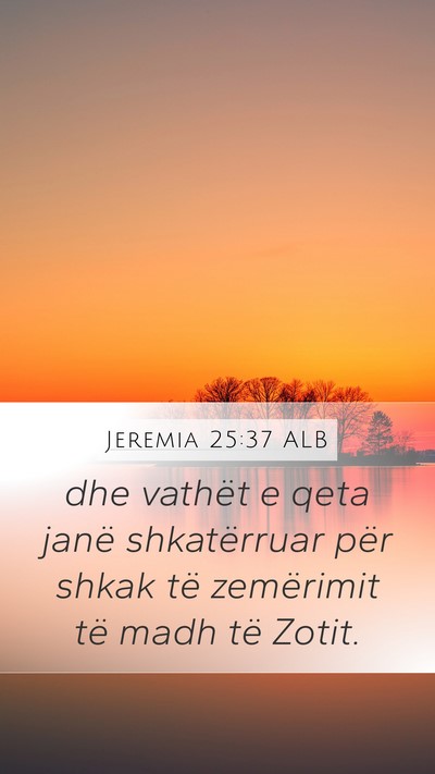 Jeremia 25:37 ALB Bible Verse Image
