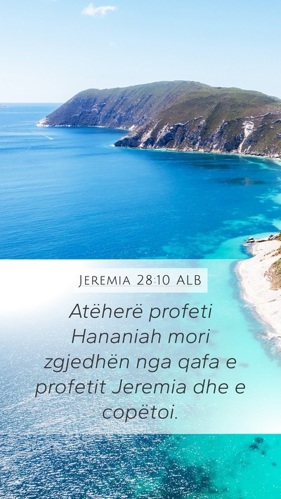 Jeremia 28:10 ALB Bible Verse Image