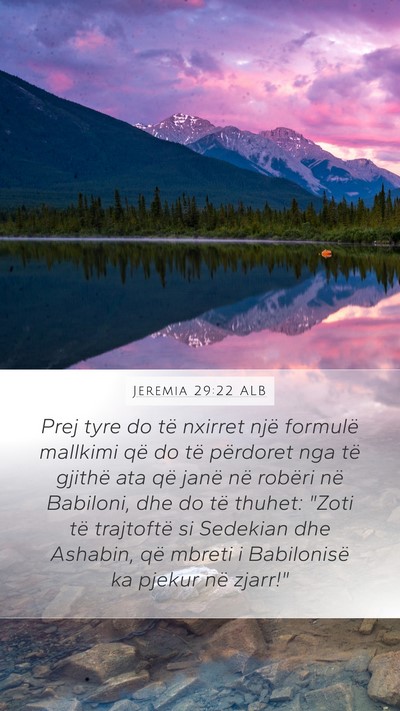 Jeremia 29:22 ALB Bible Verse Image