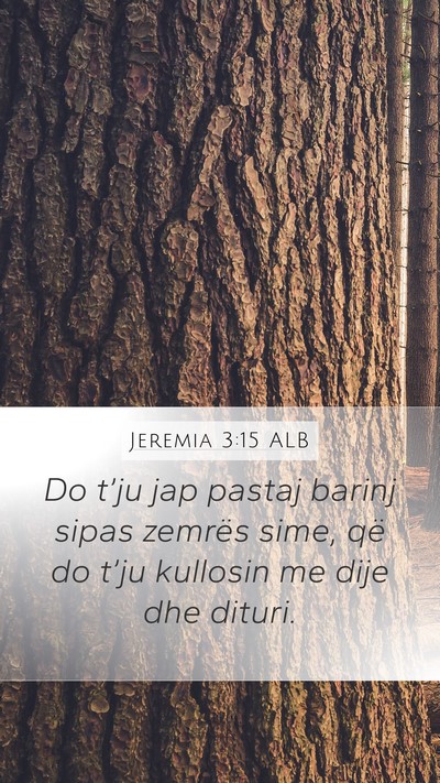 Jeremia 3:15 ALB Bible Verse Image