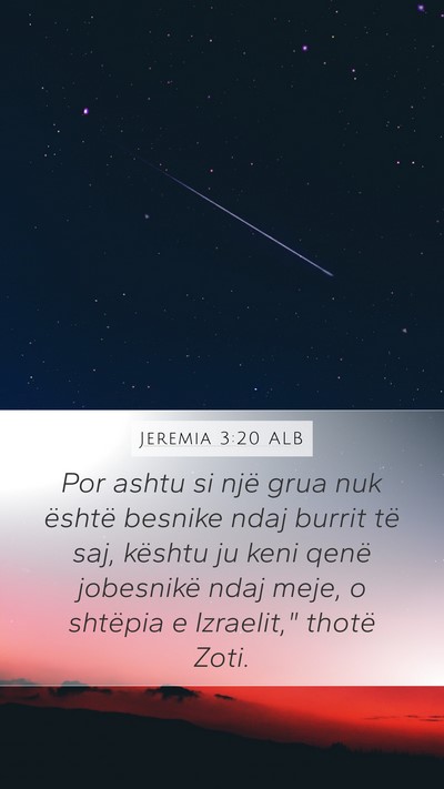 Jeremia 3:20 ALB Bible Verse Image
