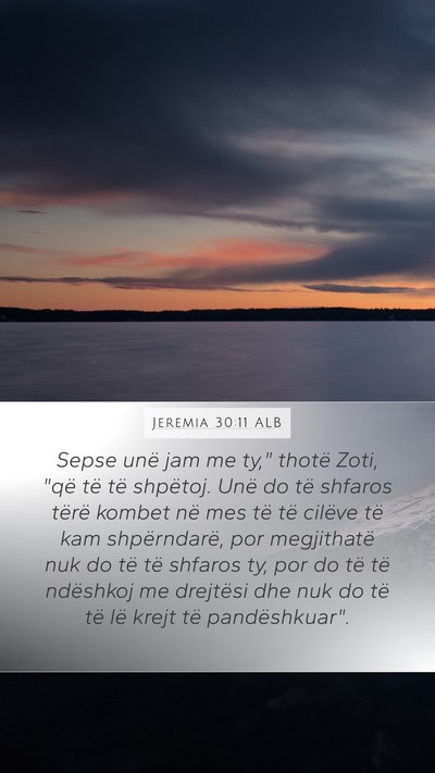 Jeremia 30:11 ALB Bible Verse Image