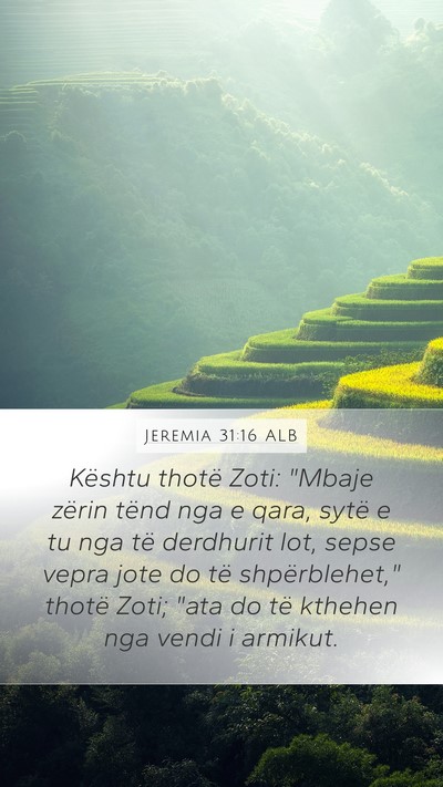 Jeremia 31:16 ALB Bible Verse Image