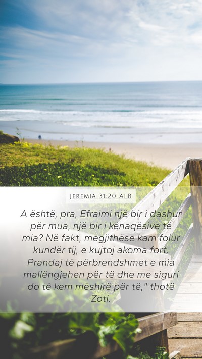 Jeremia 31:20 ALB Bible Verse Image