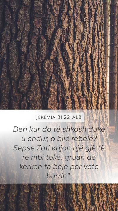 Jeremia 31:22 ALB Bible Verse Image