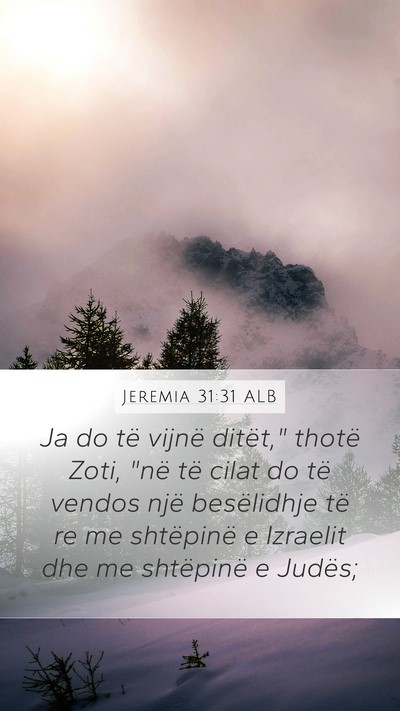 Jeremia 31:31 ALB Bible Verse Image