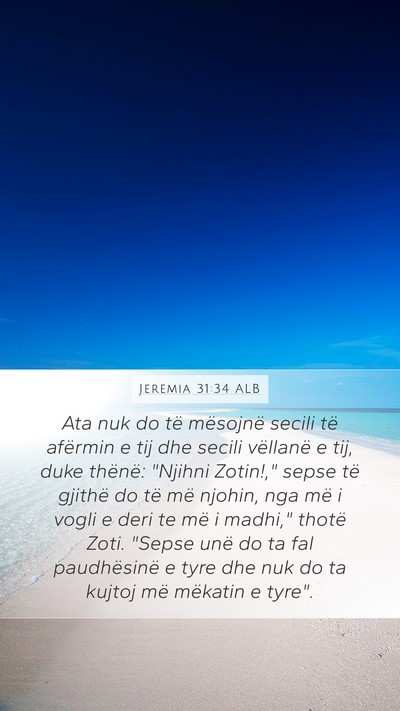 Jeremia 31:34 ALB Bible Verse Image