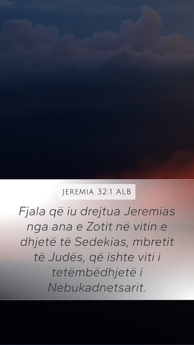 Jeremia 32:1 ALB Bible Verse Image