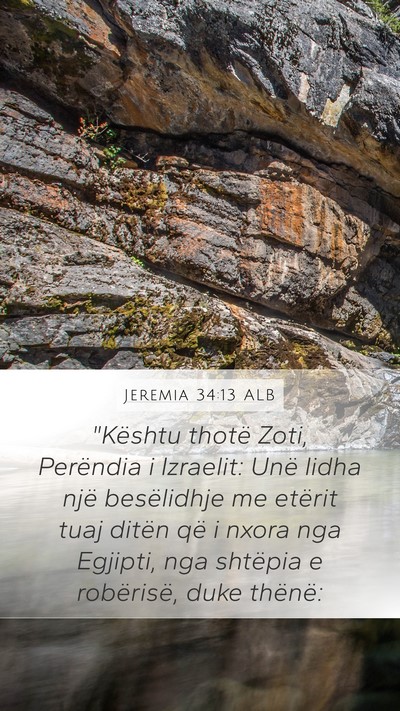 Jeremia 34:13 ALB Bible Verse Image