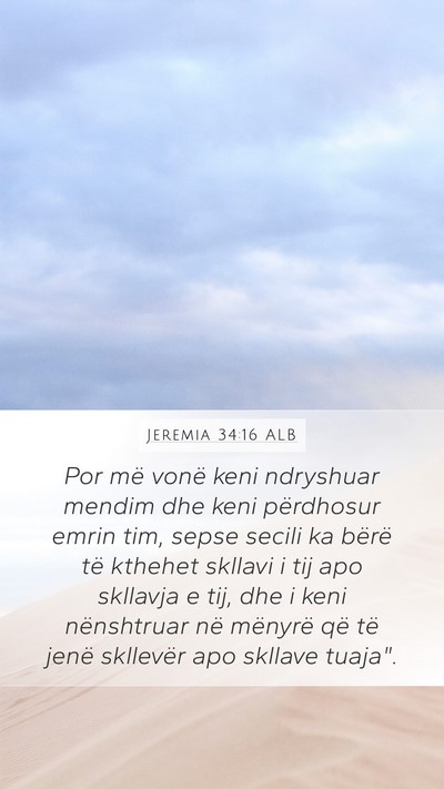 Jeremia 34:16 ALB Bible Verse Image