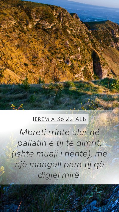 Jeremia 36:22 ALB Bible Verse Image