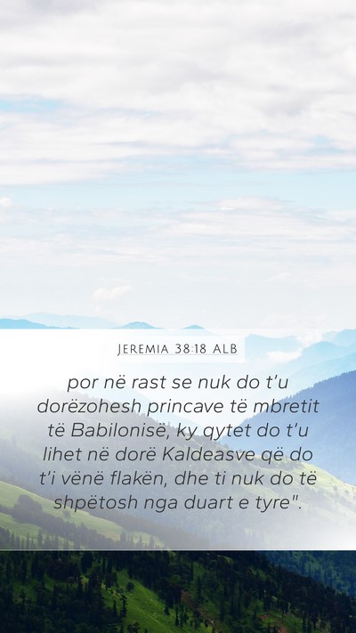 Jeremia 38:18 ALB Bible Verse Image