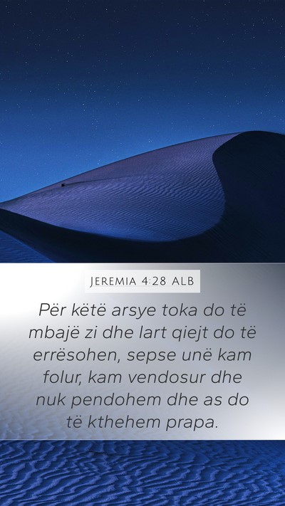 Jeremia 4:28 ALB Bible Verse Image