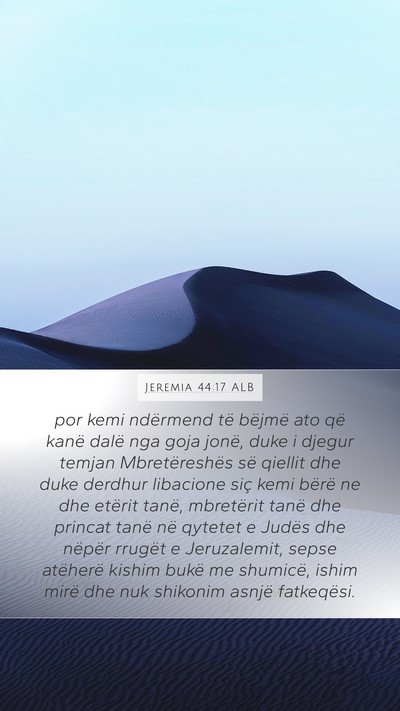 Jeremia 44:17 ALB Bible Verse Image