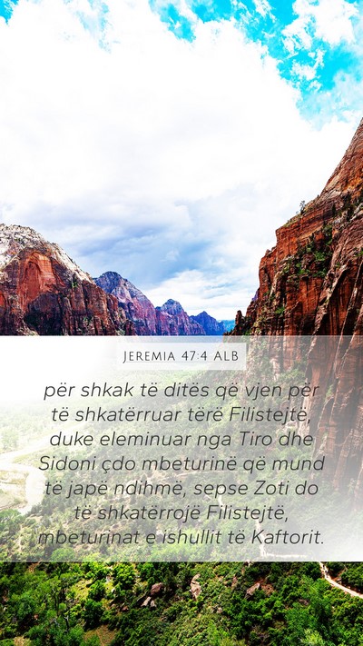 Jeremia 47:4 ALB Bible Verse Image
