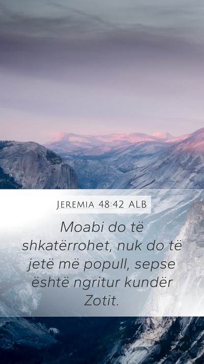 Jeremia 48:42 ALB Bible Verse Image