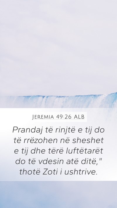 Jeremia 49:26 ALB Bible Verse Image