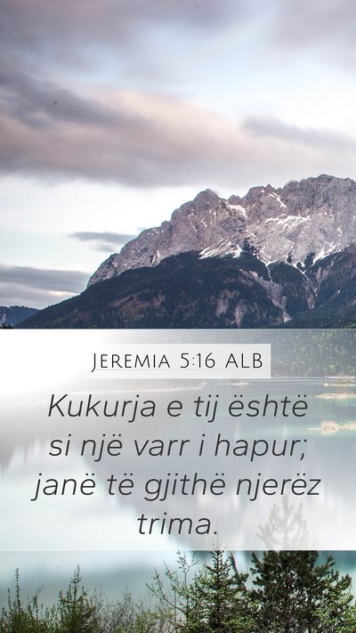 Jeremia 5:16 ALB Bible Verse Image