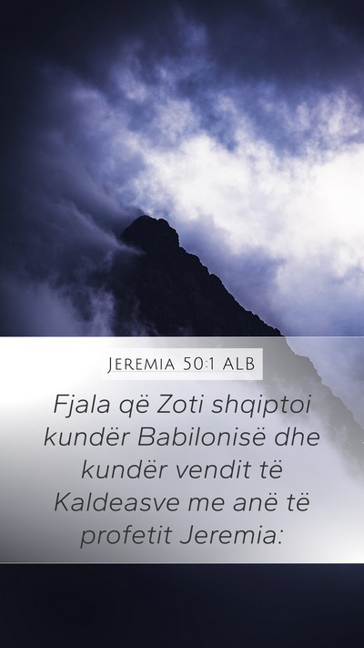 Jeremia 50:1 ALB Bible Verse Image
