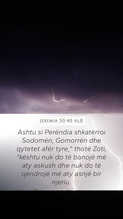 Jeremia 50:40 ALB Bible Verse Image