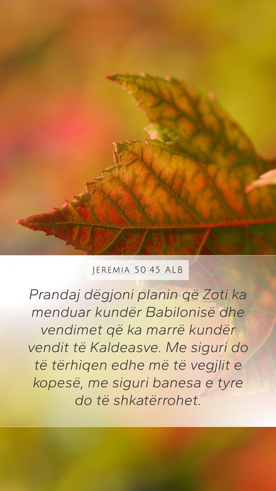 Jeremia 50:45 ALB Bible Verse Image