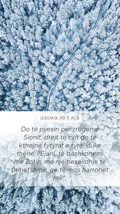 Jeremia 50:5 ALB Bible Verse Image