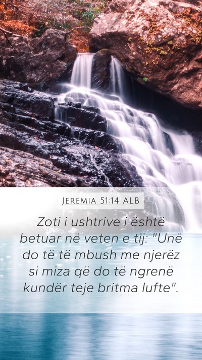 Jeremia 51:14 ALB Bible Verse Image