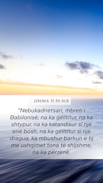Jeremia 51:34 ALB Bible Verse Image