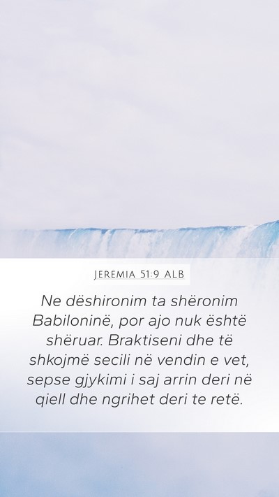 Jeremia 51:9 ALB Bible Verse Image