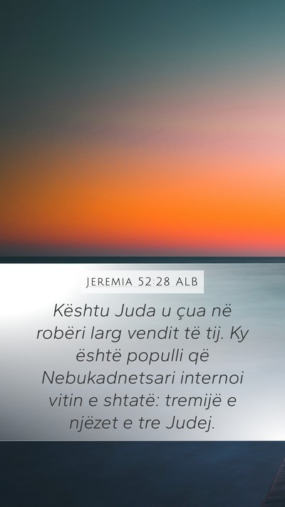 Jeremia 52:28 ALB Bible Verse Image
