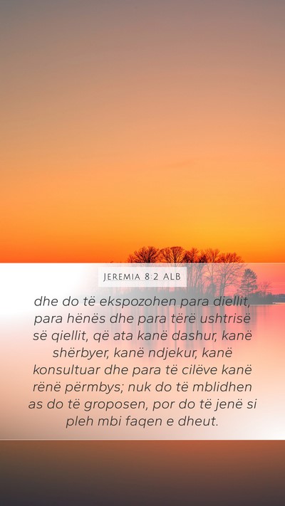 Jeremia 8:2 ALB Bible Verse Image