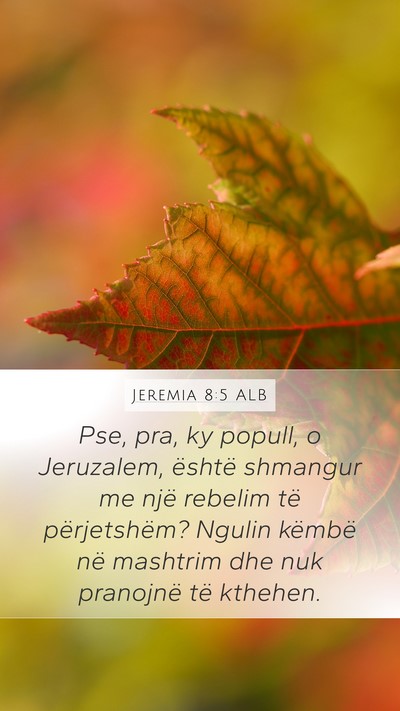 Jeremia 8:5 ALB Bible Verse Image