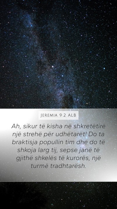Jeremia 9:2 ALB Bible Verse Image