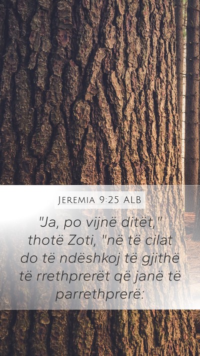 Jeremia 9:25 ALB Bible Verse Image