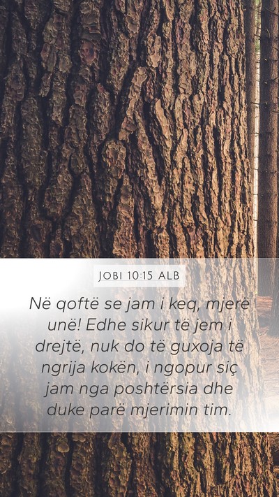 Jobi 10:15 ALB Bible Verse Image