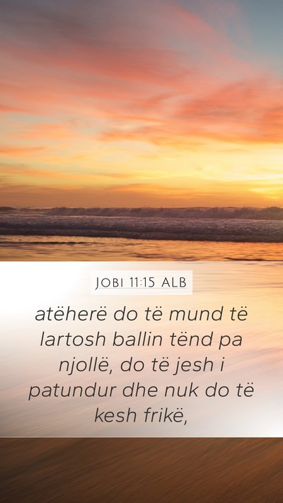 Jobi 11:15 ALB Bible Verse Image