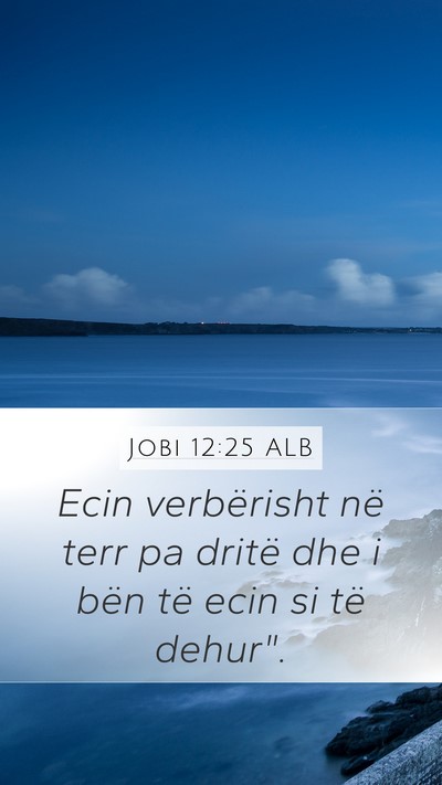Jobi 12:25 ALB Bible Verse Image