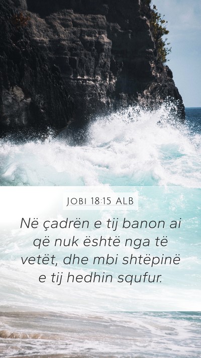 Jobi 18:15 ALB Bible Verse Image