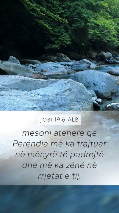 Jobi 19:6 ALB Bible Verse Image