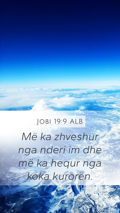 Jobi 19:9 ALB Bible Verse Image