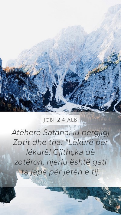 Jobi 2:4 ALB Bible Verse Image