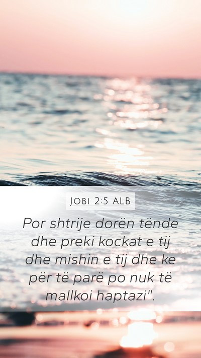 Jobi 2:5 ALB Bible Verse Image