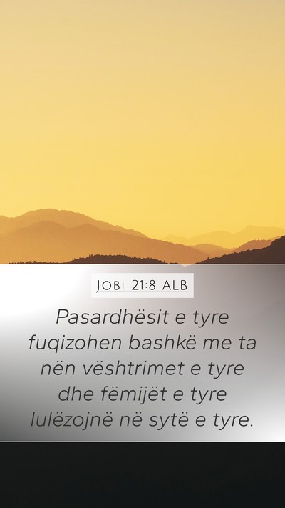 Jobi 21:8 ALB Bible Verse Image