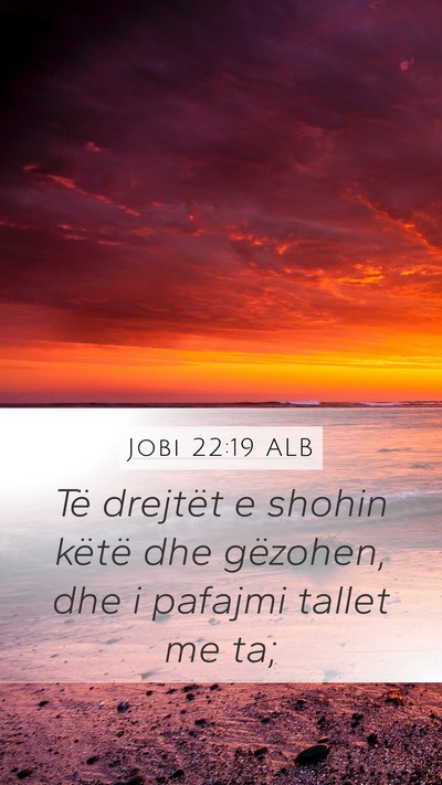Jobi 22:19 ALB Bible Verse Image
