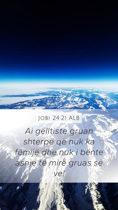Jobi 24:21 ALB Bible Verse Image