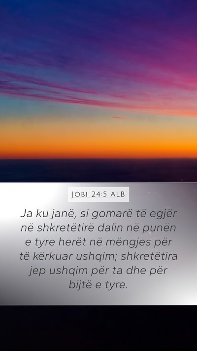 Jobi 24:5 ALB Bible Verse Image