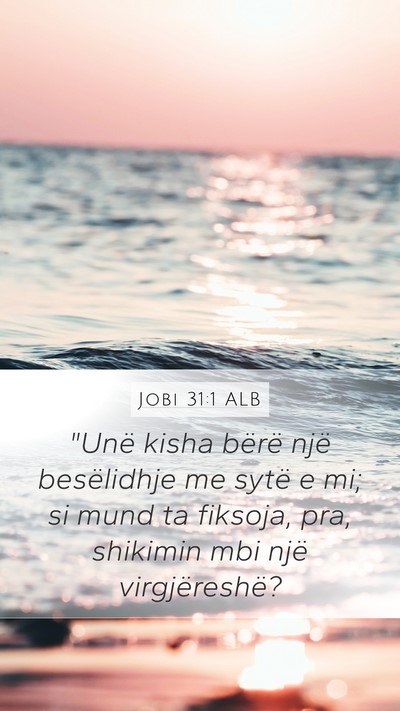 Jobi 31:1 ALB Bible Verse Image