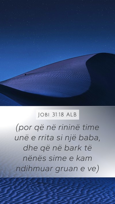 Jobi 31:18 ALB Bible Verse Image
